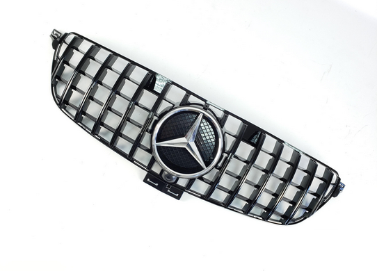 Решетка радиатора Mercedes W166 стиль GT Black (15-18 г.в.) тюнинг фото