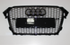 Решетка радиатора Ауди A4 B8 стиль RS4, черная глянцевая (12-15 г.в.) тюнинг фото