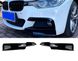 Накладки (клыки) переднего бампера BMW F30 / F31 стиль M-PERFORMANCE тюнинг фото