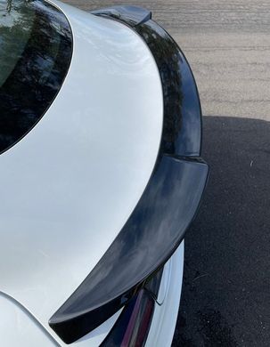 Спойлер Tesla Model 3 стиль М4 Large черный глянцевый ABS-пластик (17-22 г.в.) тюнинг фото