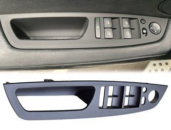 Панель стеклоподъемника BMW 5 серии E60 черная тюнинг фото