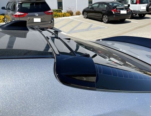 Спойлер козырек на Toyota Camry V70 черный глянец ABS-пластик тюнинг фото