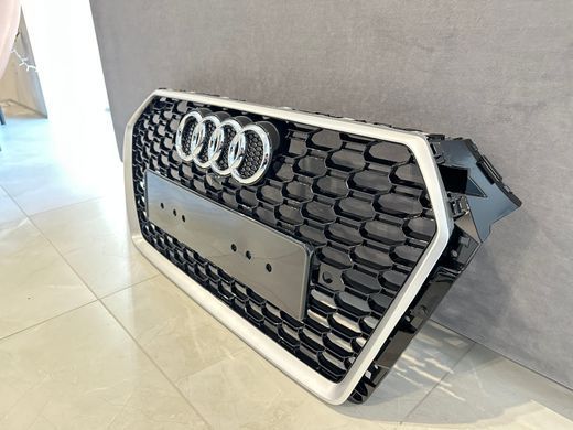 Решітка тюнінгова для Ауді A4 B9 в стилі RS4 хром тюнінг фото