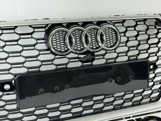 Решітка тюнінгова для Ауді A4 B9 в стилі RS4 хром тюнінг фото