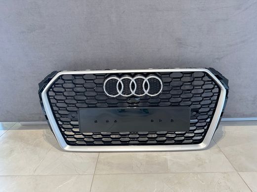 Решітка тюнінгова для Ауді A4 B9 в стилі RS4 хром тюнінг фото