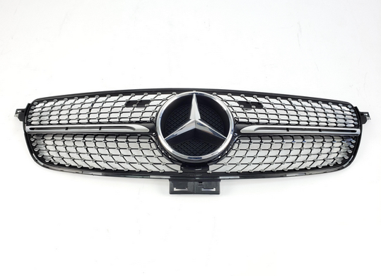 Решетка радиатора Mercedes W166 стиль Diamond Black (15-18 г.в.) тюнинг фото