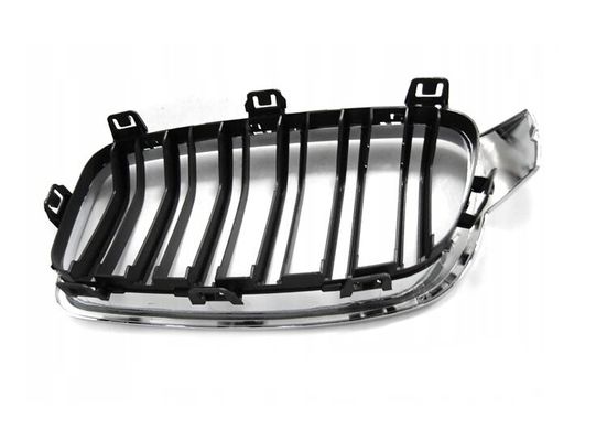 Решітка радіатора, ніздрі на БМВ F30 / F31 стиль М3 (чорний + хром) тюнінг фото