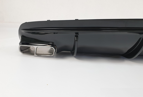 Диффузор (накладка) заднего бампера Mercedes W117 стиль AMG (13-16 г.в.) тюнинг фото
