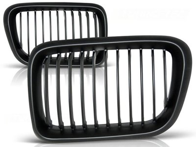 Решетка радиатора BMW E36 черная матовая тюнинг фото
