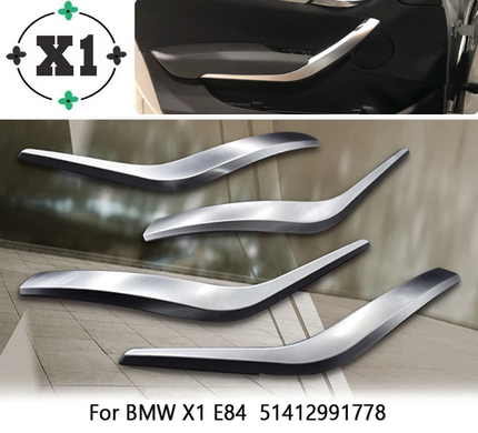 Хромированные накладки на внутренние ручки BMW X1 E84 тюнинг фото