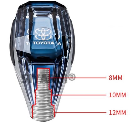 Ручка переключения передач Toyota хрусталь с подсветкой тюнинг фото