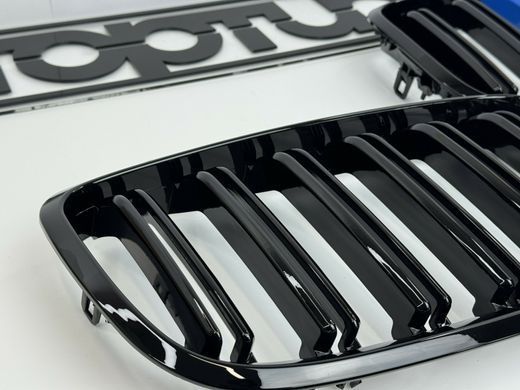 Решетка радиатора BMW X5 Е70, X6 E71 м стиль, триколор тюнинг фото