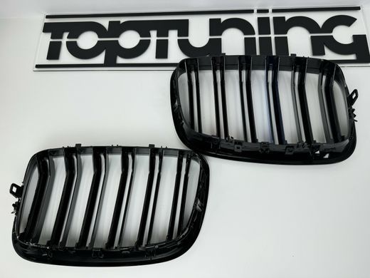 Решетка радиатора BMW X5 Е70, X6 E71 м стиль, триколор тюнинг фото