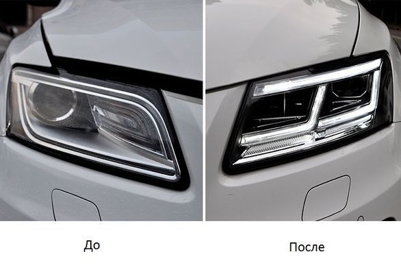 Оптика передня, фари на Audi Q5 Full LED (08-16 р.в.) тюнінг фото