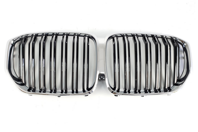 Решітка радіатора BMW X3 G05 стиль М, срібло тюнінг фото