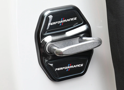 Защитные чехлы дверного замка BMW стиль Performance black тюнинг фото