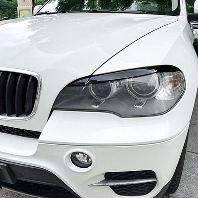 Накладки на фары, реснички BMW X5 E70 под покраску ABS-пластик тюнинг фото
