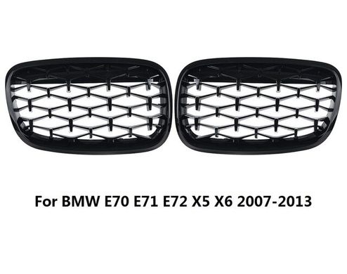 Решетка радиатора на BMW E70 / E71 стиль Diamond Black тюнинг фото