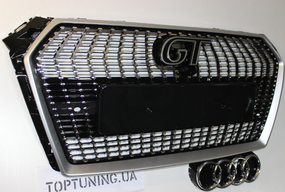 Решетка радиатора Ауди A4 B9 в стиле Diamond GT тюнинг фото