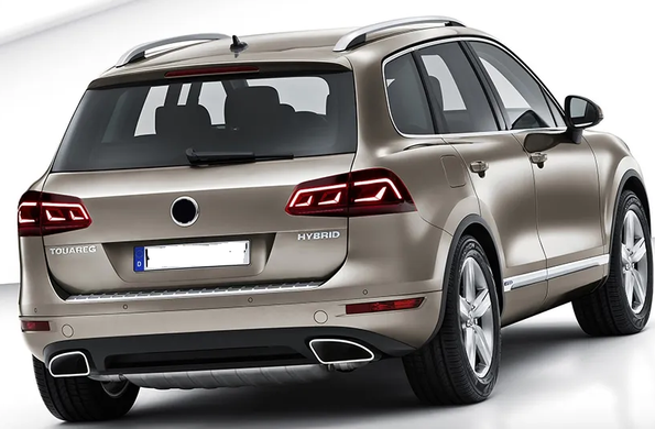 Оптика задняя, фонари VW Touareg 2 Full Led дымчатые (на заводской светодиод) тюнинг фото