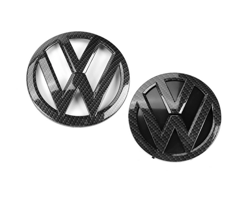Комплект емблем фольксваген для VW Golf MK7, під карбон тюнінг фото