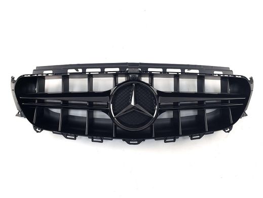 Решітка радіатора без зірки Mercedes W213 в стилі AMG E63 (емблема в комплекті) тюнінг фото