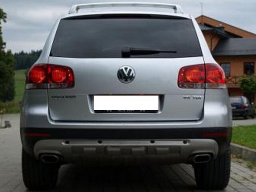 Накладка заднего бампера для Volkswagen Touareg (02-10 г.в.) тюнинг фото