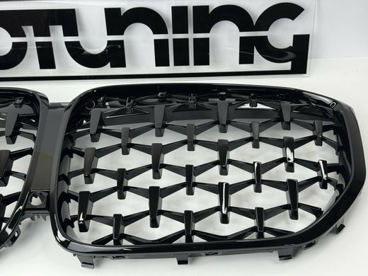 Решітка радіатора на BMW X5 G05 стиль Diamond Black (19-22 р.в.)  тюнінг фото