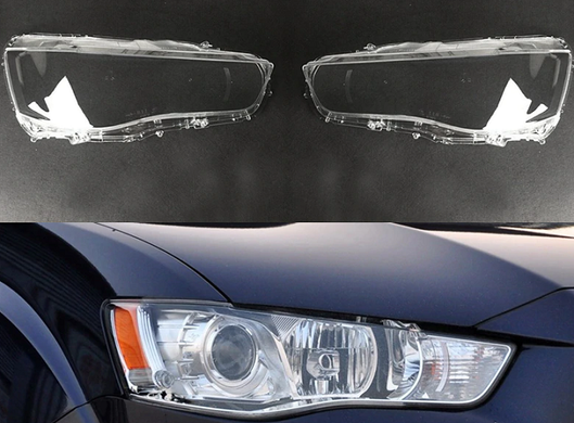 Оптика передня, скла фар Mitsubishi Outlander (10-12 р.в.) тюнінг фото