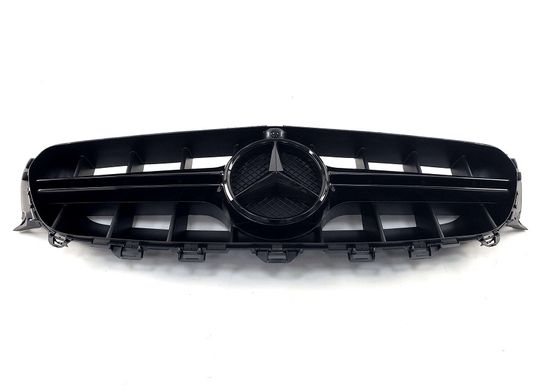 Решітка радіатора без зірки Mercedes W213 в стилі AMG E63 (емблема в комплекті) тюнінг фото