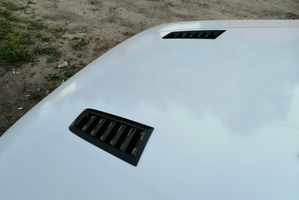 Воздухозаборники на капот авто сдвоенные тюнинг фото