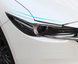 Накладки на фары Mazda CX-5, серебристые (2017-...) тюнинг фото