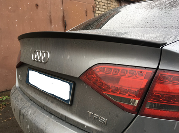 Спойлер (шабля) для Audi A4 B8 склопластик (08-11 р.в.) тюнінг фото