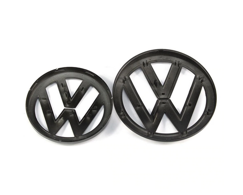 Комплект эмблем фольксваген для VW Golf MK7, черный глянец тюнинг фото