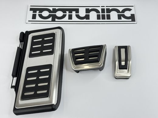 Накладки на педалі VW Passat B8 / Golf 7 / Tiguan II / Seat Leon 3 / Skoda Octavia A7 (автомат) тюнінг фото
