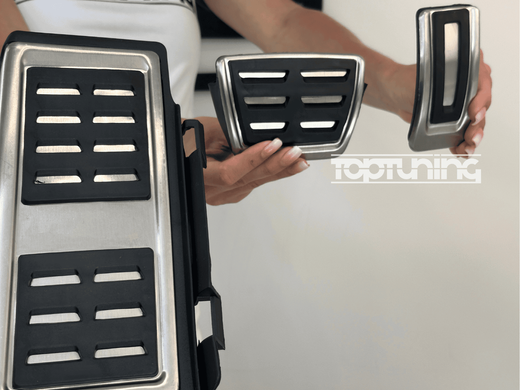 Накладки на педалі VW Passat B8 / Golf 7 / Tiguan II / Seat Leon 3 / Skoda Octavia A7 (автомат) тюнінг фото