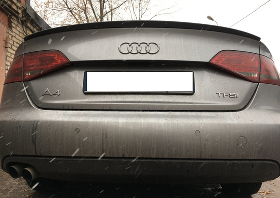 Спойлер (сабля) для Audi A4 B8 стеклопластик (08-11 г.в.) тюнинг фото