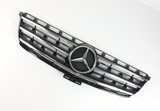Решетка радиатора Mercedes W166 Chrome Black (11-15 г.в.) тюнинг фото