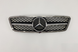 Решетка радиатора Mercedes W203 черная + хром тюнинг фото