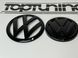 Комплект емблем фольксваген для VW Golf MK7, чорний глянець тюнінг фото