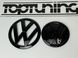 Комплект емблем фольксваген для VW Golf MK7, чорний глянець тюнінг фото