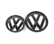 Комплект емблем фольксваген для VW Golf MK7, чорний глянець тюнінг фото