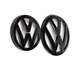 Комплект емблем фольксваген для VW Golf MK7, чорний глянець тюнінг фото
