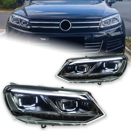 Оптика передняя, фары Volkswagen Touareg (11-14 г.в.) Halogen тюнинг фото