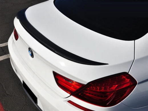 Cпойлер багажника BMW 6 серии F06 стиль M4 черный глянцевый ABS-пластик тюнинг фото