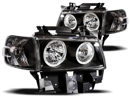 Оптика передняя, фары VW T4 Angel Eyes (96-03 г.в.) тюнинг фото