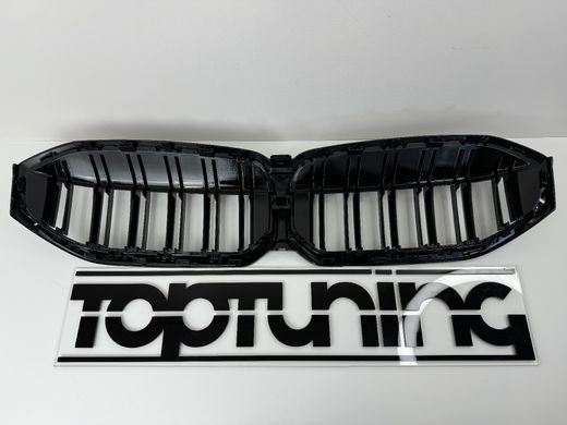 Решітка радіатора BMW G20 / G21 2022-2024 стиль M чорний глянець  тюнінг фото