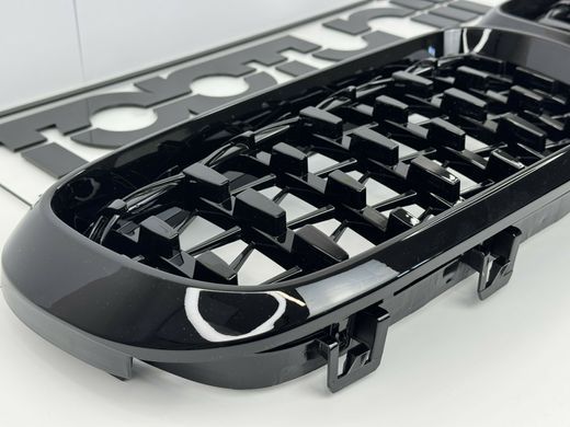 Решетка радиатора на BMW X5 F15 / X6 F16 стиль Diamond Black тюнинг фото