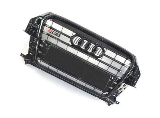 Решетка радиатора Audi Q3 SQ3 черный глянец (11-15 г.в.) тюнинг фото