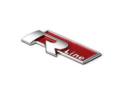 Эмблема на решетку радиатора Rline для Volkswagen тюнинг фото